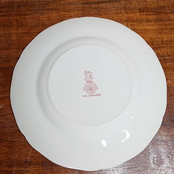 Two (2) Royal Doulton The Kirkwood Red Bread and Butter Plates - Picture 3 of 7